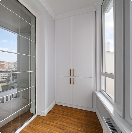 Отделка балкона под ключ